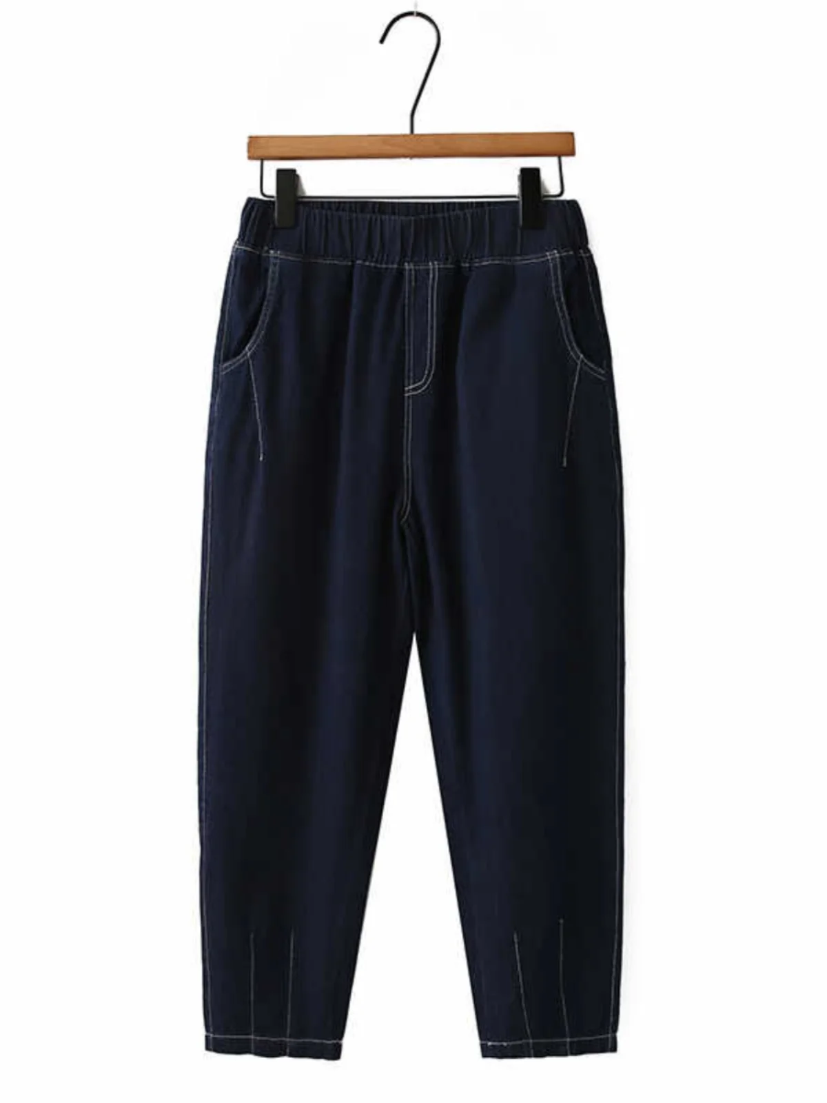 Fashionable Korean Style Summer Denim Jeans High Waist Nine Points Harlan Pants Slimming Hip Covering Large Size Dad Pants
Fashionable Korean Style Summer Denim Jeans High Waist Nine Points Harlan Pants Slimming Hip Covering Large Size Dad Pants