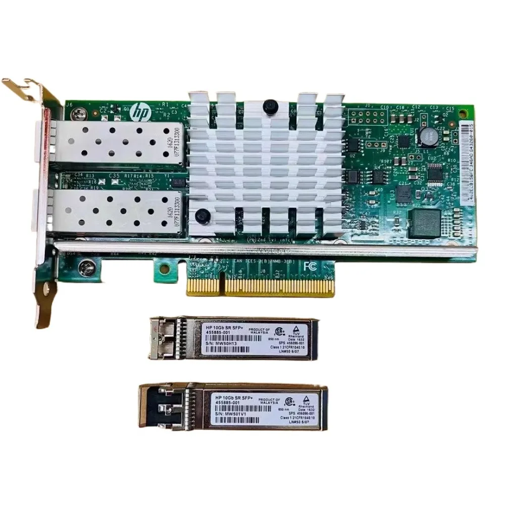 560SFP + X520 двухпортовая 10-гигабитная оптоволоконная сетевая интерфейсная карта 669279-001 665247-001
560SFP + X520 двухпортовая 10-гигабитная оптоволоконная сетевая интерфейсная карта 669279-001 665247-001