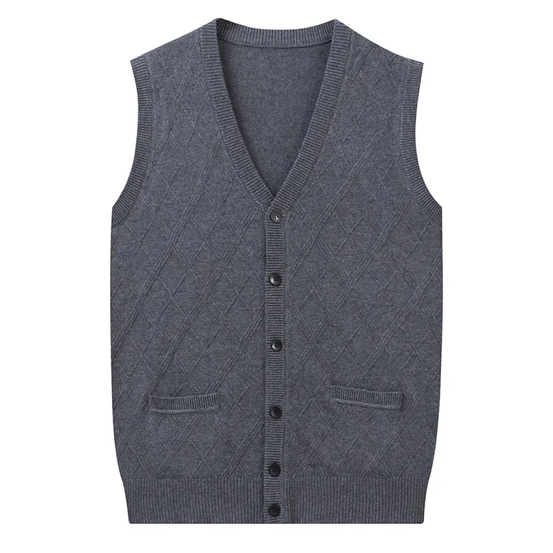 Sweater Vest Korean Fashion Men Cardigan Solid Sleeveless Sweaters Cardigans Wool Knitted Single Breasted Mens Cashmere Vest
Sweater Vest Korean Fashion Men Cardigan Solid Sleeveless Sweaters Cardigans Wool Knitted Single Breasted Mens Cashmere Vest