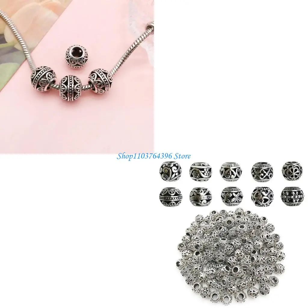 10pcs Large Hole Round Beads in Tibetan Jewelry Making Supplies for Creative Jewellery and Bracelet Design
10pcs Large Hole Round Beads in Tibetan Jewelry Making Supplies for Creative Jewellery and Bracelet Design