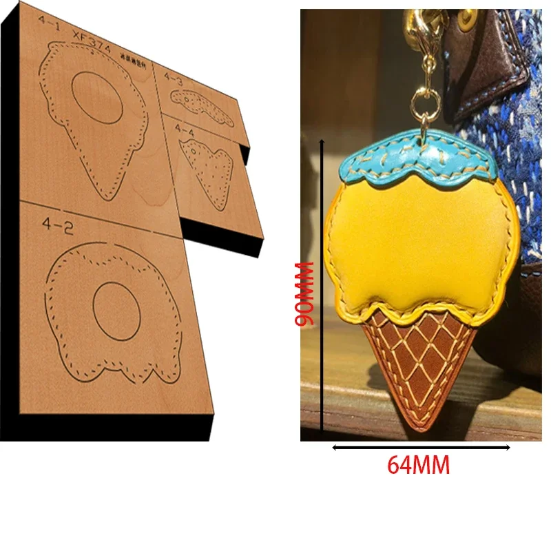Handmade Wooden Die Ice Cream Pendant Leather Craft Punch Hand Tool Cut Leather Craft Tools
Handmade Wooden Die Ice Cream Pendant Leather Craft Punch Hand Tool Cut Leather Craft Tools