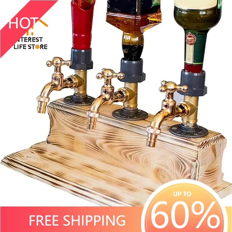 Whiskey Wood Dispenser Liquor Dispenser Faucet Shaped Shot Dispenser Bottle Home Bar Party Bar Accessories Father's Day Gifts
Whiskey Wood Dispenser Liquor Dispenser Faucet Shaped Shot Dispenser Bottle Home Bar Party Bar Accessories Father's Day Gifts