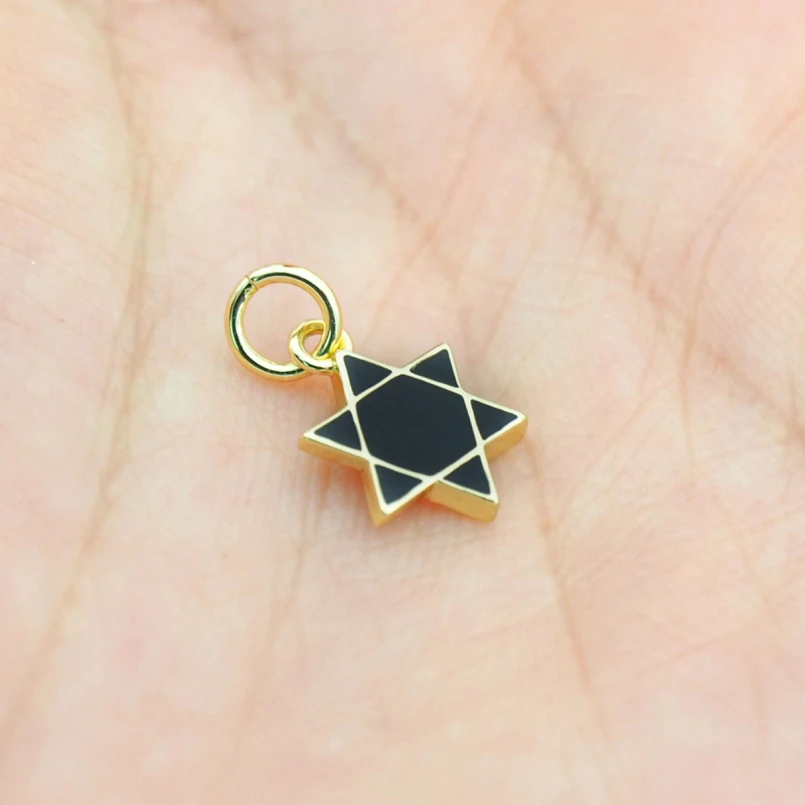 5Pcs Star Of David Charms Copper Gold Color Enamel Approx 8.4x14.8mm Jewelry Special Gift For Women
5Pcs Star Of David Charms Copper Gold Color Enamel Approx 8.4x14.8mm Jewelry Special Gift For Women