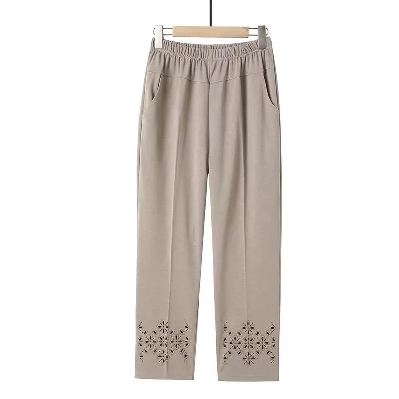 Korean Fashion Women Thin Straight Pants Spring Summer High Waist Elastic All-match Solid Hollow Out Loose Casual Pencil Trouser
Korean Fashion Women Thin Straight Pants Spring Summer High Waist Elastic All-match Solid Hollow Out Loose Casual Pencil Trouser