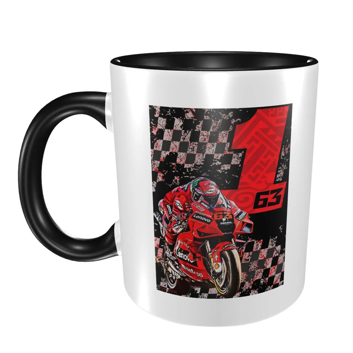 Francesco Bagnaia Number MotoGP Racing Flag Кружка Забавные керамические кофейные чашки Чайные кружки Молочная чашка Посуда для напитков Подарок для женщины и мужчины
Francesco Bagnaia Number MotoGP Racing Flag Кружка Забавные керамические кофейные чашки Чайные кружки Молочная чашка Посуда для напитков Подарок для женщины и мужчины