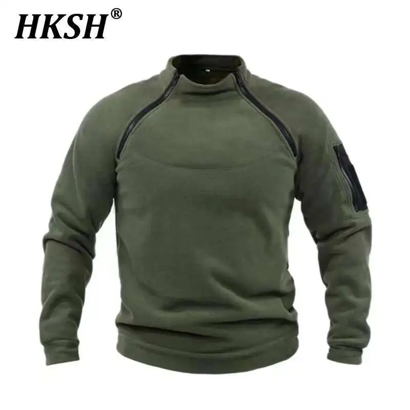 HKSH Autumn Winter New Men's Tide Sweatshirt Solid Outdoor Warm Breathable Tactical Pullover Streetwear Ins Chic Hoodies HK2445
HKSH Autumn Winter New Men's Tide Sweatshirt Solid Outdoor Warm Breathable Tactical Pullover Streetwear Ins Chic Hoodies HK2445