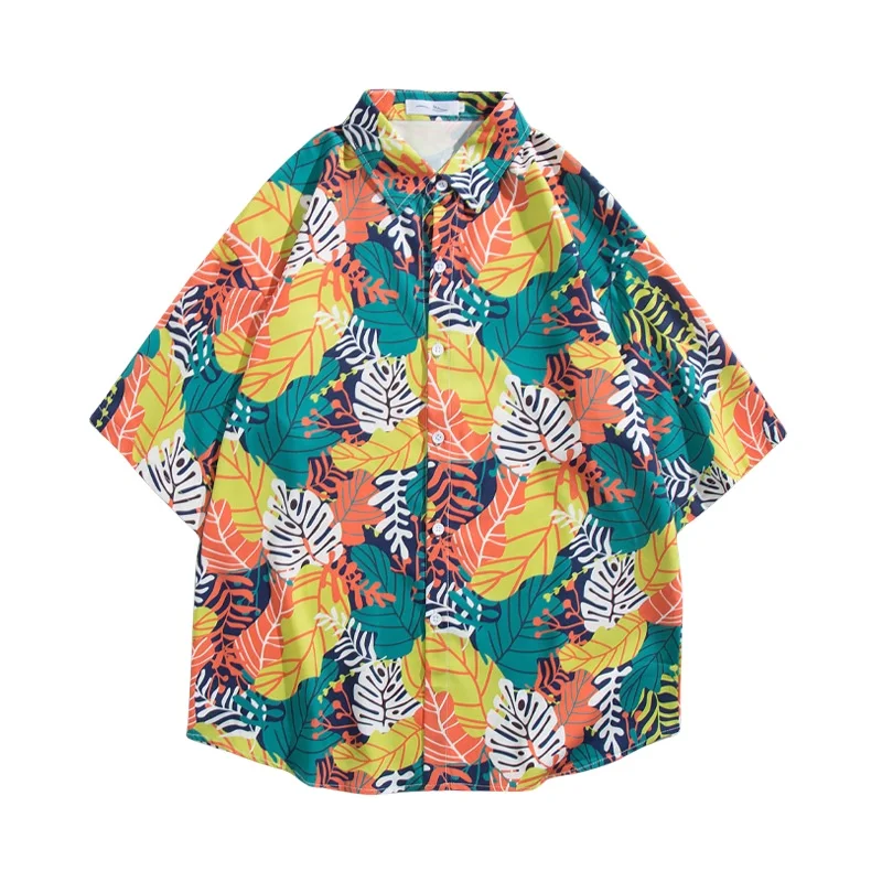 Men's Summer Seaside Vacation Travel Hawaiian Short Sleeve Floral Shirt Retro Casual Loose Beach Half Sleeve Flower Shirt Coat
Men's Summer Seaside Vacation Travel Hawaiian Short Sleeve Floral Shirt Retro Casual Loose Beach Half Sleeve Flower Shirt Coat