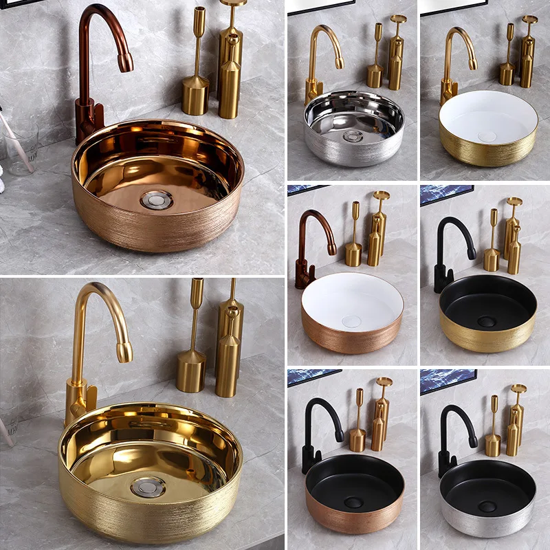 Craft wash basin, bathroom counter basin, hotel household wash basin, gold-plated washbasin
Craft wash basin, bathroom counter basin, hotel household wash basin, gold-plated washbasin
