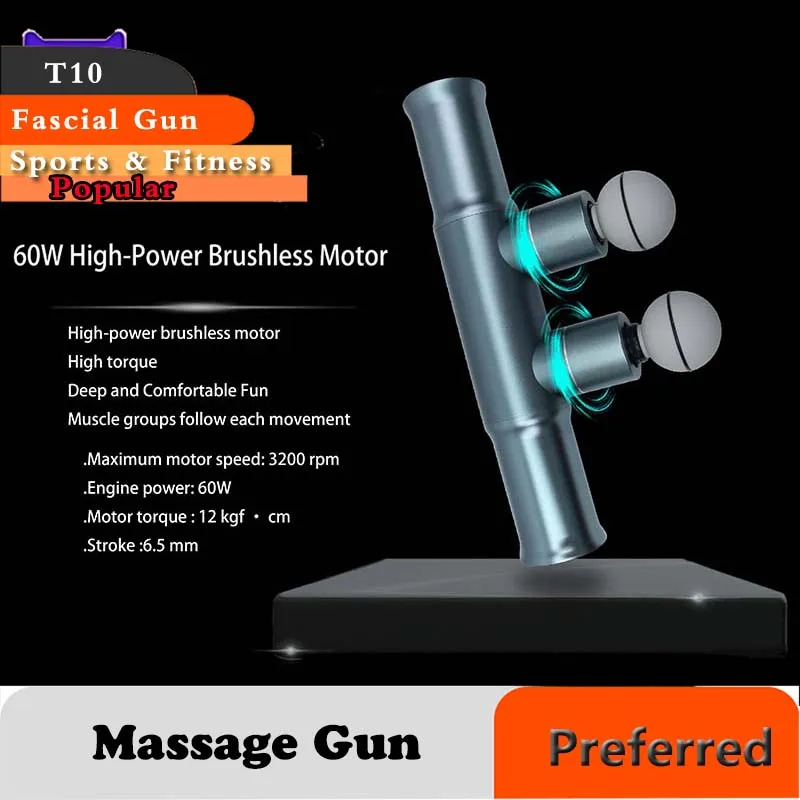 Double-Ended Fascia Gun Fitness Massage Gun Fascial Neck And Back Massager Relaxation Exercise Professional Therapy Essential
Double-Ended Fascia Gun Fitness Massage Gun Fascial Neck And Back Massager Relaxation Exercise Professional Therapy Essential