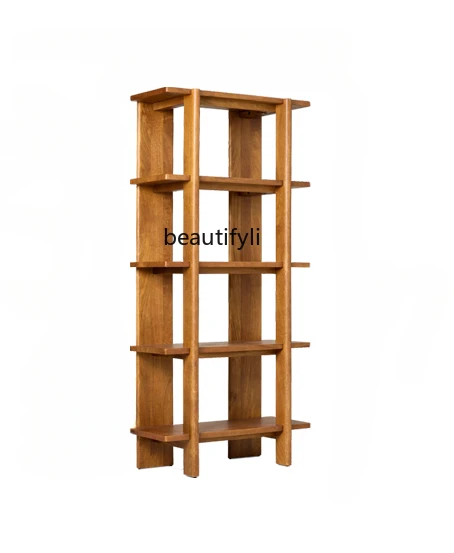 Solid Wood Bookshelf Vintage Mid-Ancient Maillard Bookcase Living Room Display Antique Shelf Bookcase Art Shelf
Solid Wood Bookshelf Vintage Mid-Ancient Maillard Bookcase Living Room Display Antique Shelf Bookcase Art Shelf
