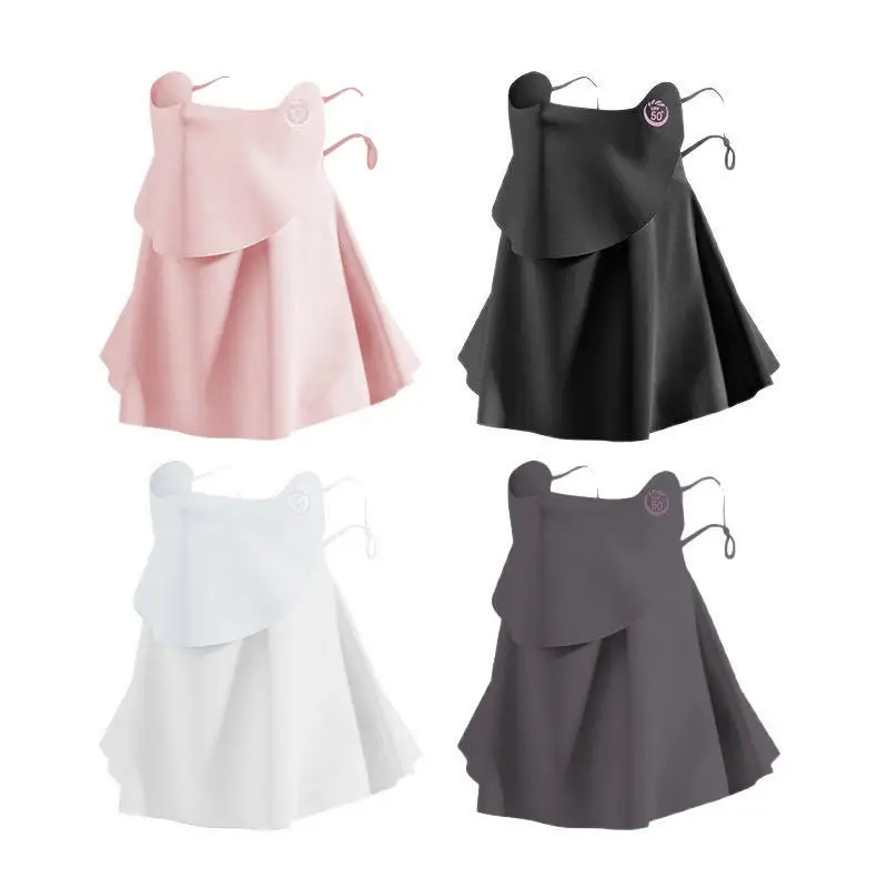Sun Protective Scarf Breathable Neck Connected Large Face Mask Girls Ice Silk Sunscreen Masks Neck Protection Version Leak Nose
Sun Protective Scarf Breathable Neck Connected Large Face Mask Girls Ice Silk Sunscreen Masks Neck Protection Version Leak Nose