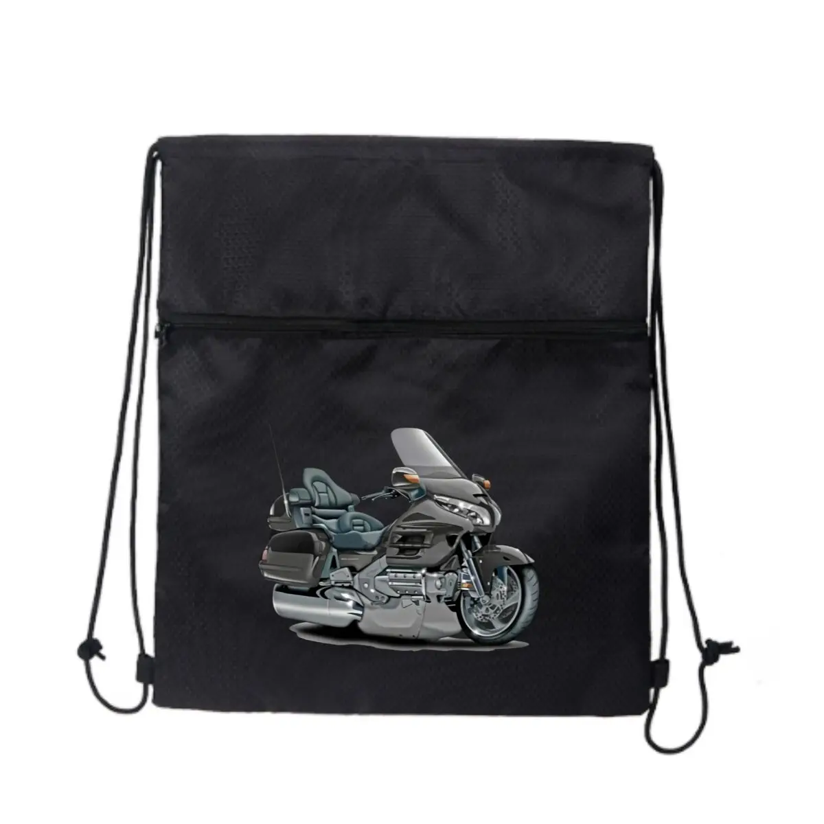 Touring Motorcycle Art Graphic Черная сверхлегкая уличная сумка на молнии на шнурке идеально подходящая для коротких походников
Touring Motorcycle Art Graphic Черная сверхлегкая уличная сумка на молнии на шнурке идеально подходящая для коротких походников