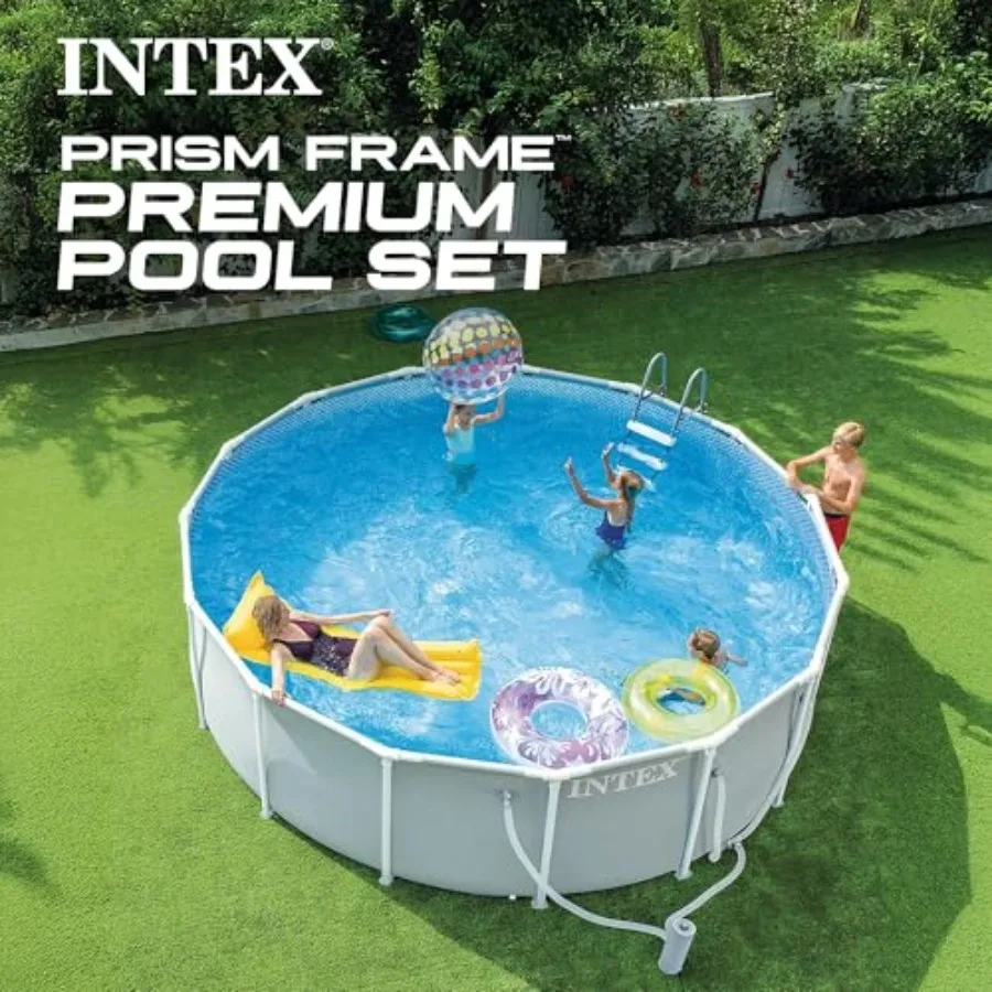 Prism Frame 15 ft x 48 in Above Ground Pool Set, Round Swimming Pool w/ Steel Frame, 1000 GPH Cartridge Filter Pump,Ladder,Cover
Prism Frame 15 ft x 48 in Above Ground Pool Set, Round Swimming Pool w/ Steel Frame, 1000 GPH Cartridge Filter Pump,Ladder,Cover