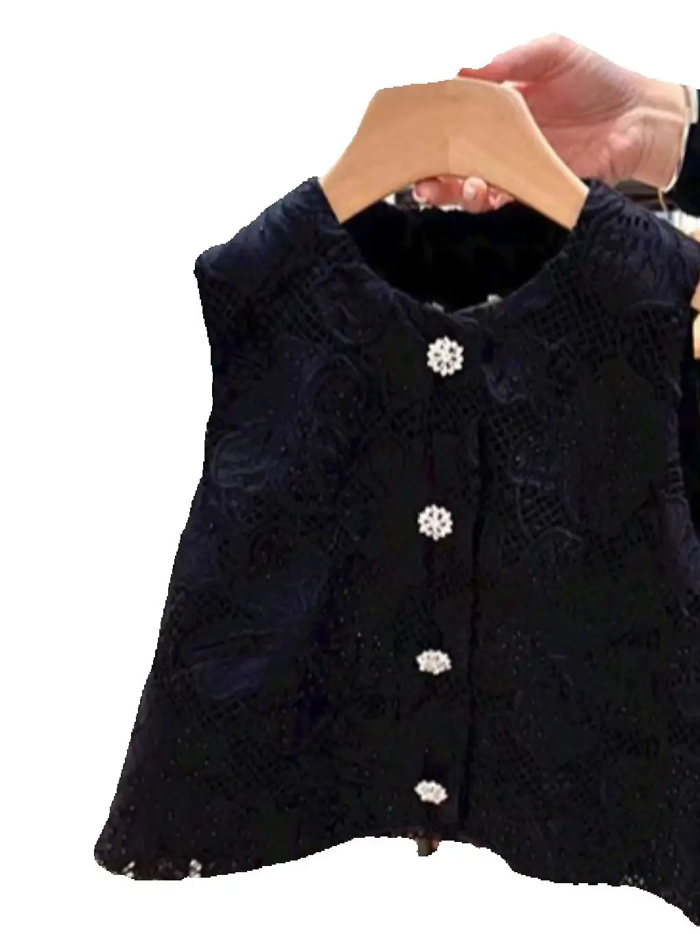 Spring/Summer Women Lace O-Neck Sleeveless Solid Set Diamond Button Single Breasted Vest + High Waist Fashion Wide Leg Pants
Spring/Summer Women Lace O-Neck Sleeveless Solid Set Diamond Button Single Breasted Vest + High Waist Fashion Wide Leg Pants