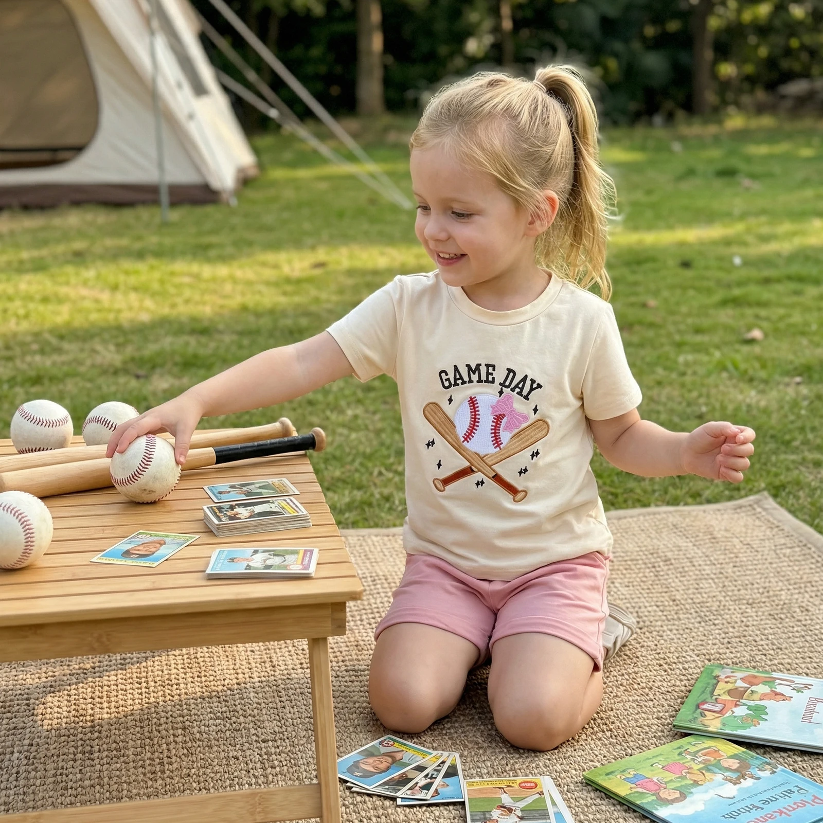 Детский комплект с шортами для девочек, бейсбольная футболка с короткими рукавами и круглым вырезом с вышивкой и шортами, летняя одежда
Детский комплект с шортами для девочек, бейсбольная футболка с короткими рукавами и круглым вырезом с вышивкой и шортами, летняя одежда