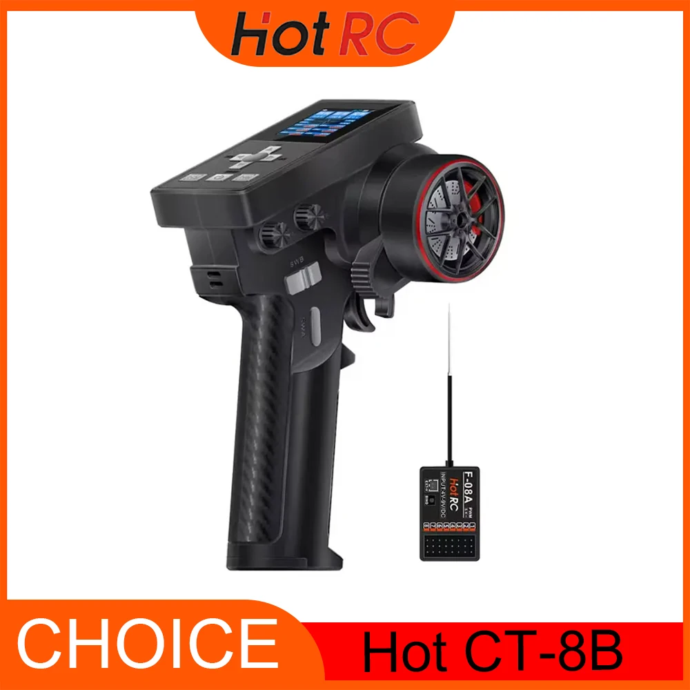 HOTRC CT-8B 8CH 300M 2.4GHz Digital Radio Transmitter with F-08A Receiver for RC Car & Boat - Remote Controller System
HOTRC CT-8B 8CH 300M 2.4GHz Digital Radio Transmitter with F-08A Receiver for RC Car & Boat - Remote Controller System