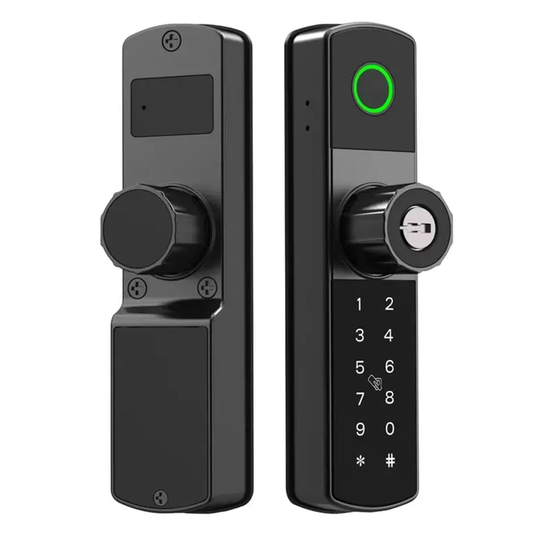 A25F-Tuya Wifi Digital Electronic Smart Door Lock With Biometric Fingerprint Smart Card Password Key Unlock
A25F-Tuya Wifi Digital Electronic Smart Door Lock With Biometric Fingerprint Smart Card Password Key Unlock