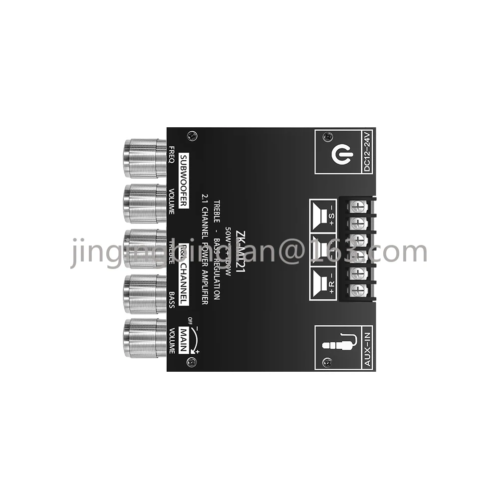 ZK-MT21 Канал Bluetooth 5,0 CS8673E 2,1 Плата усилителя сабвуфера 50 Вт * 2 + 100 Вт Плата стереоусилителя мощности Bass AMP AUX
ZK-MT21 Канал Bluetooth 5,0 CS8673E 2,1 Плата усилителя сабвуфера 50 Вт * 2 + 100 Вт Плата стереоусилителя мощности Bass AMP AUX