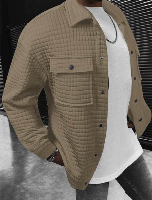 New men's casual jacquard small checkered loose coat shirt in 2025, suitable for spring and autumn, with a fashionable style.
New men's casual jacquard small checkered loose coat shirt in 2025, suitable for spring and autumn, with a fashionable style.