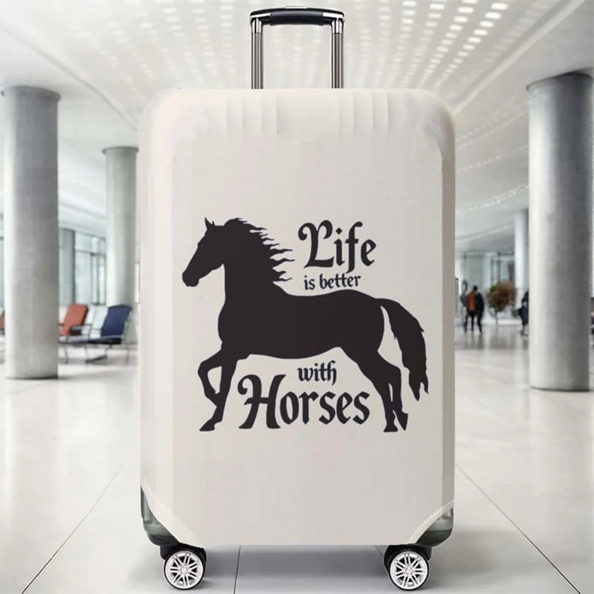 Защитный чехол для багажа с мультяшным принтом
Защитный чехол для багажа с мультяшным принтом