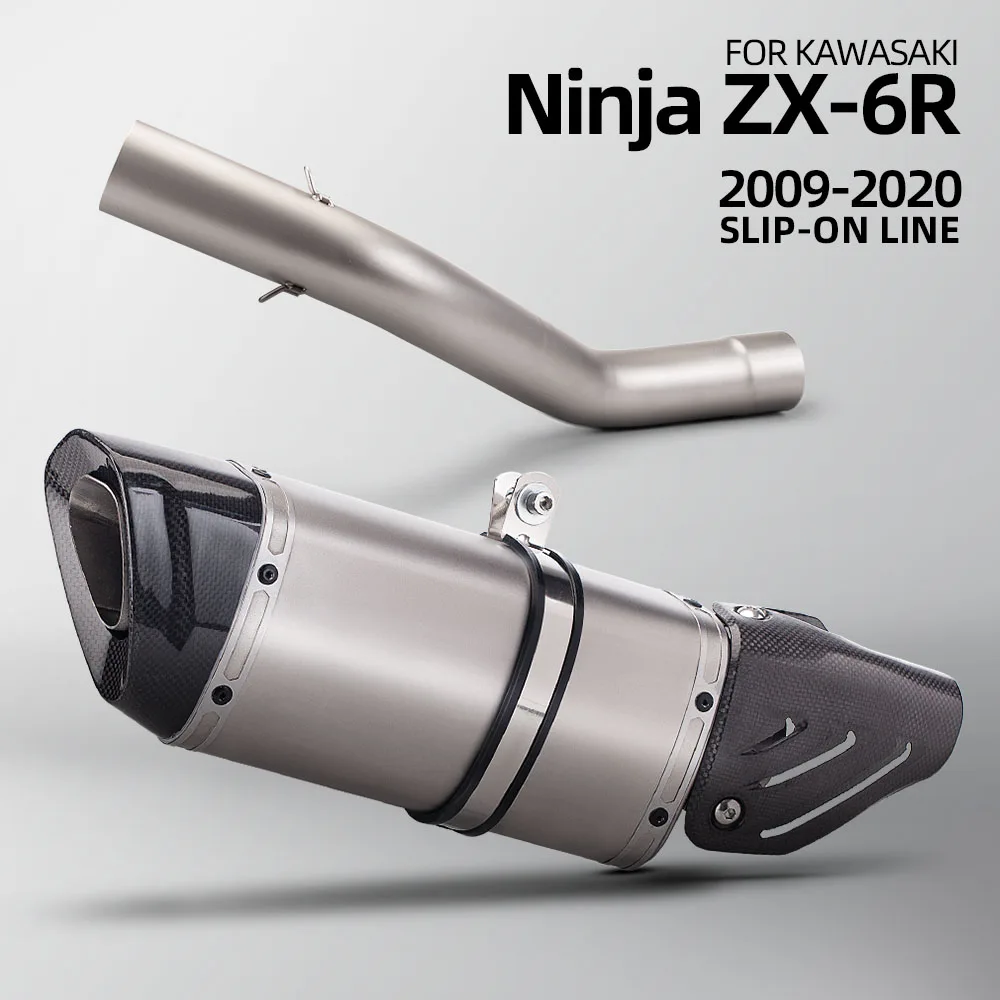 For Kawasaki ZX6R 2009-2020 Racing Exhaust System Escape Stainless Steel Middle Link Pipe Motorcycle Carbon Tip Muffler
For Kawasaki ZX6R 2009-2020 Racing Exhaust System Escape Stainless Steel Middle Link Pipe Motorcycle Carbon Tip Muffler