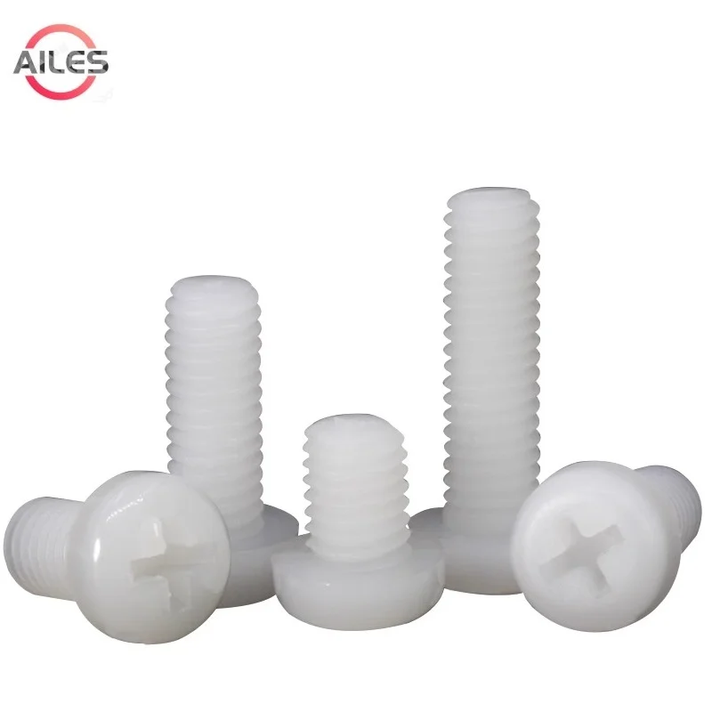M2 M2.5 White Nylon Pan Head Phillips Screws 4 5 6 8 10 12mm PA66 Plastic Cross Recessed Round Head Bolts
M2 M2.5 White Nylon Pan Head Phillips Screws 4 5 6 8 10 12mm PA66 Plastic Cross Recessed Round Head Bolts