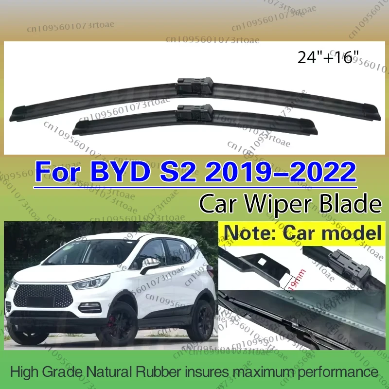 2PCS Wiper Blades For BYD S2 2019 2020 2021 2022 Front Windshield Brushes Windscreen Window Car Accessories 24"+16"
2PCS Wiper Blades For BYD S2 2019 2020 2021 2022 Front Windshield Brushes Windscreen Window Car Accessories 24"+16"