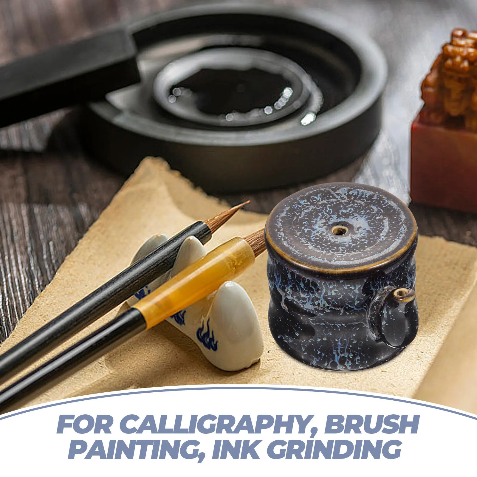 Premium Ceramic Ink Dropper for Calligraphy Water Container Brush Washer Painting Accessories Traditional Water Dropper
Premium Ceramic Ink Dropper for Calligraphy Water Container Brush Washer Painting Accessories Traditional Water Dropper