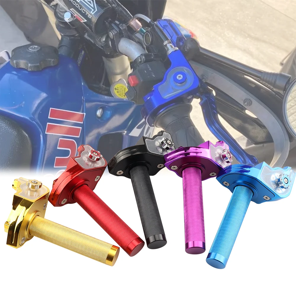 7/8" 22mm CNC Aluminum Motorcycle Accelerator Throttle Twist Grip For Off-Road ATV Dirt Bike Scooter Moped 50cc-250cc M10x1.5
7/8" 22mm CNC Aluminum Motorcycle Accelerator Throttle Twist Grip For Off-Road ATV Dirt Bike Scooter Moped 50cc-250cc M10x1.5