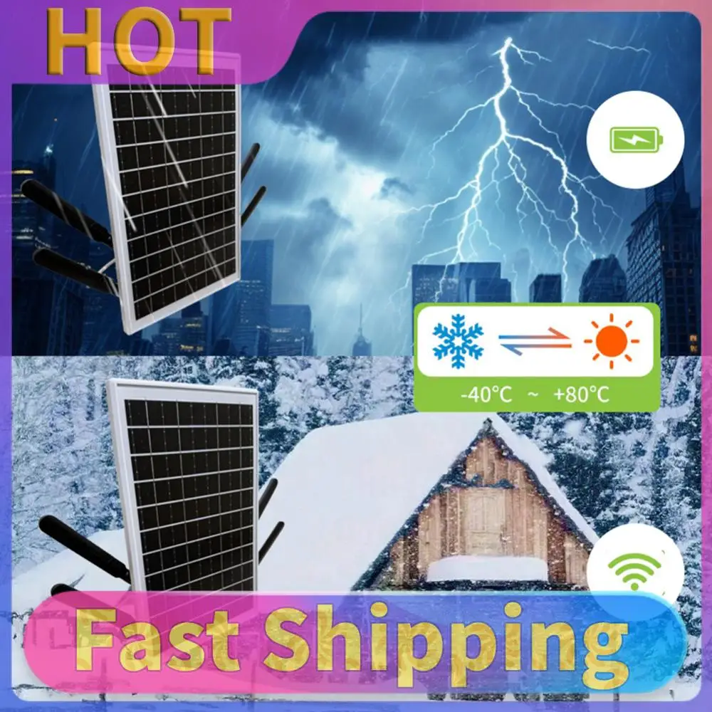 Солнечный 4G LTE WiFi роутер 15W 25600mAh, уличный беспроводной маршрутизатор с SIM-слотом, водонепроницаемый IP66, точка доступа WiFi
Солнечный 4G LTE WiFi роутер 15W 25600mAh, уличный беспроводной маршрутизатор с SIM-слотом, водонепроницаемый IP66, точка доступа WiFi