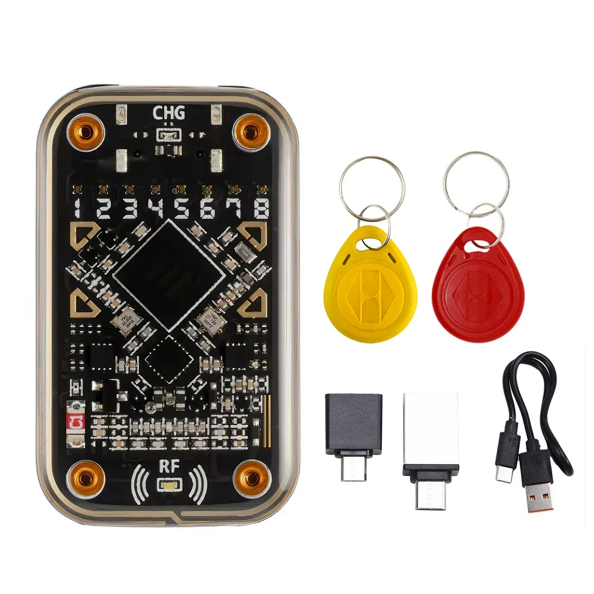 A07I RFID Smart Chip Reader+5200/8268 Keychain Chameleon Ultra Contactless Smart Card Emulator 125Khz 13.56Mhz Badge Decode
A07I RFID Smart Chip Reader+5200/8268 Keychain Chameleon Ultra Contactless Smart Card Emulator 125Khz 13.56Mhz Badge Decode