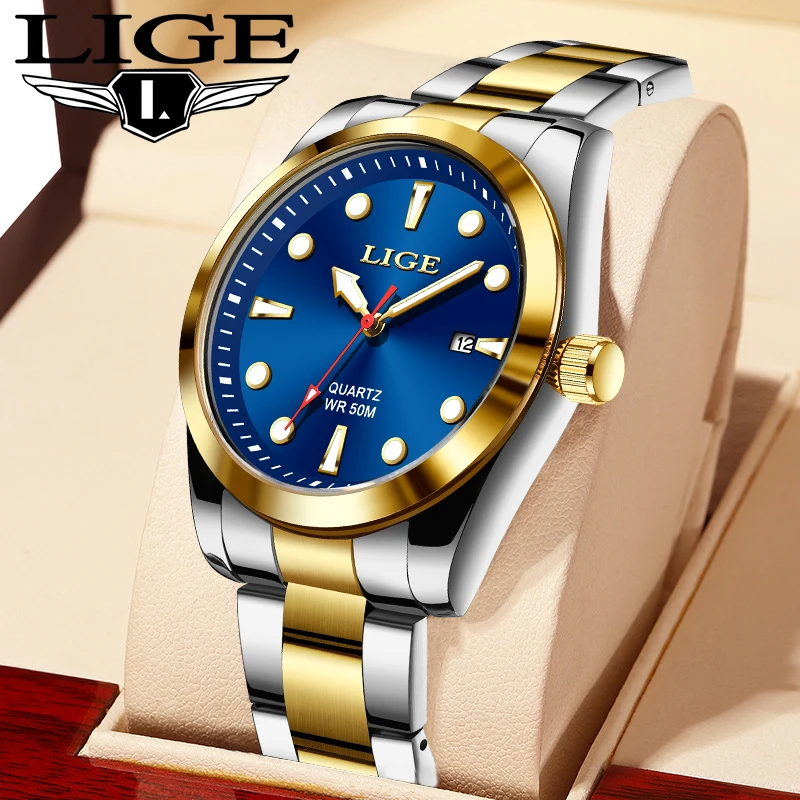 Man Watch LIGE Fashion Luxury Stainless Steel Strap Quatrz Watches Men Business Waterproof Luminous Clock Date Casual Wristwatch
Man Watch LIGE Fashion Luxury Stainless Steel Strap Quatrz Watches Men Business Waterproof Luminous Clock Date Casual Wristwatch