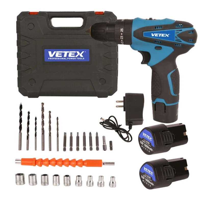 Быстрая доставка Vetex PD-D-1003 12 В, аккумуляторная электрическая ударная дрель с батарейным приводом, инструмент для сверления/винзания для домашней деревообработки
Быстрая доставка Vetex PD-D-1003 12 В, аккумуляторная электрическая ударная дрель с батарейным приводом, инструмент для сверления/винзания для домашней деревообработки