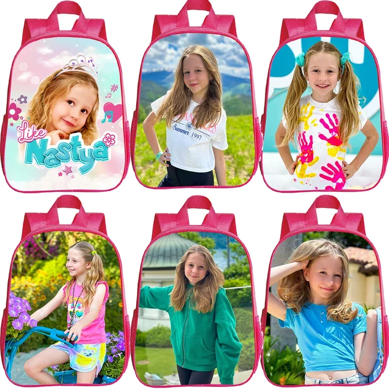 12 Inch Like Nastya Print Backpack for Preschool Girls Pink Kindergarten Bookbag Kawaii Nastya School Bags Kids Bag Pack Gifts
12 Inch Like Nastya Print Backpack for Preschool Girls Pink Kindergarten Bookbag Kawaii Nastya School Bags Kids Bag Pack Gifts