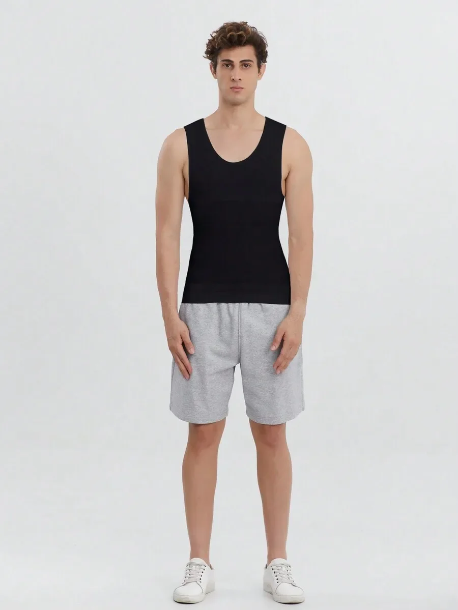 Mens Solid Color Round Neck Sleeveless Shapewear Tank Top Casual Everyday Wear
Mens Solid Color Round Neck Sleeveless Shapewear Tank Top Casual Everyday Wear