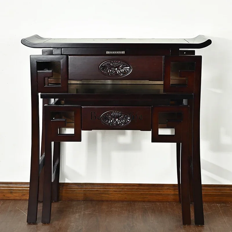 ls 04Solid wood table Buddhist platform, household living room entrance 
ls 04Solid wood table Buddhist platform, household living room entrance