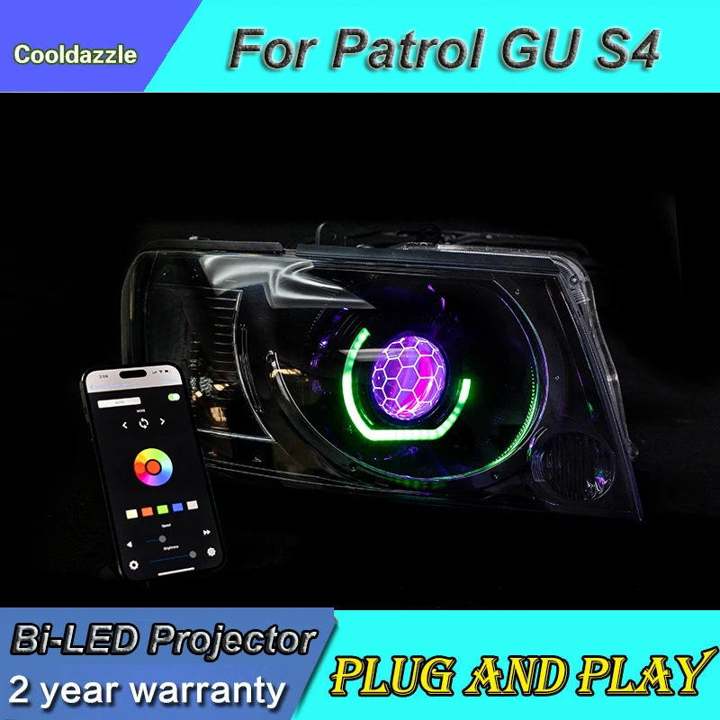 Custom LED Headlights For Nissan Patrol Y61 Series 4 Cuboid Angel Eye Turbine RGB Sequential Indicator 2004 - 2016
Custom LED Headlights For Nissan Patrol Y61 Series 4 Cuboid Angel Eye Turbine RGB Sequential Indicator 2004 - 2016
