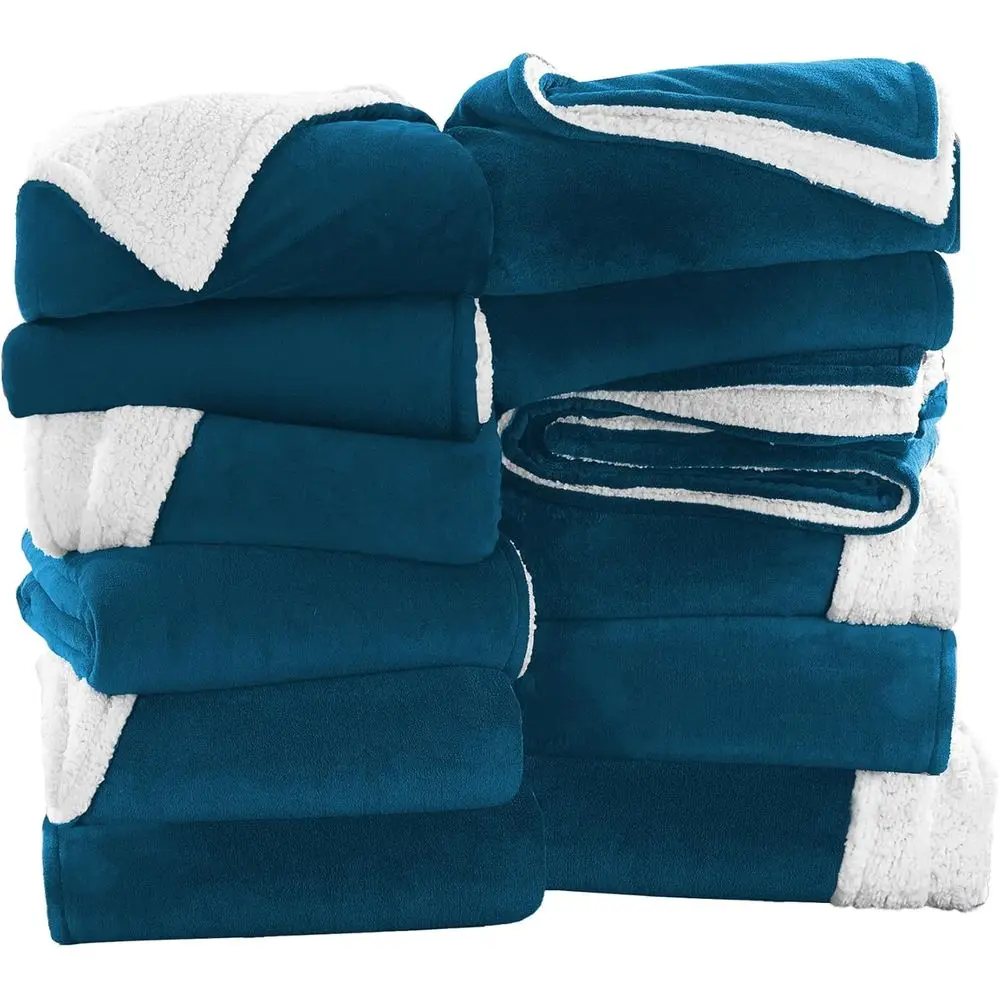 Twin Size Sherpa Fleece Throw Blankets - Bulk Pack of 12, Soft for Hotels or Bedrooms, 60x80 Inches
Twin Size Sherpa Fleece Throw Blankets - Bulk Pack of 12, Soft for Hotels or Bedrooms, 60x80 Inches