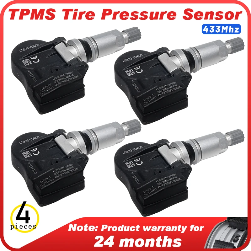 4 PCS Tire Pressure Sensor For Hyundai Entourage 2008-2010 SantaFe 2008 Veracruz For KIA Sedona 2005-2008 315MHZ TPMS 529334D200
4 PCS Tire Pressure Sensor For Hyundai Entourage 2008-2010 SantaFe 2008 Veracruz For KIA Sedona 2005-2008 315MHZ TPMS 529334D200