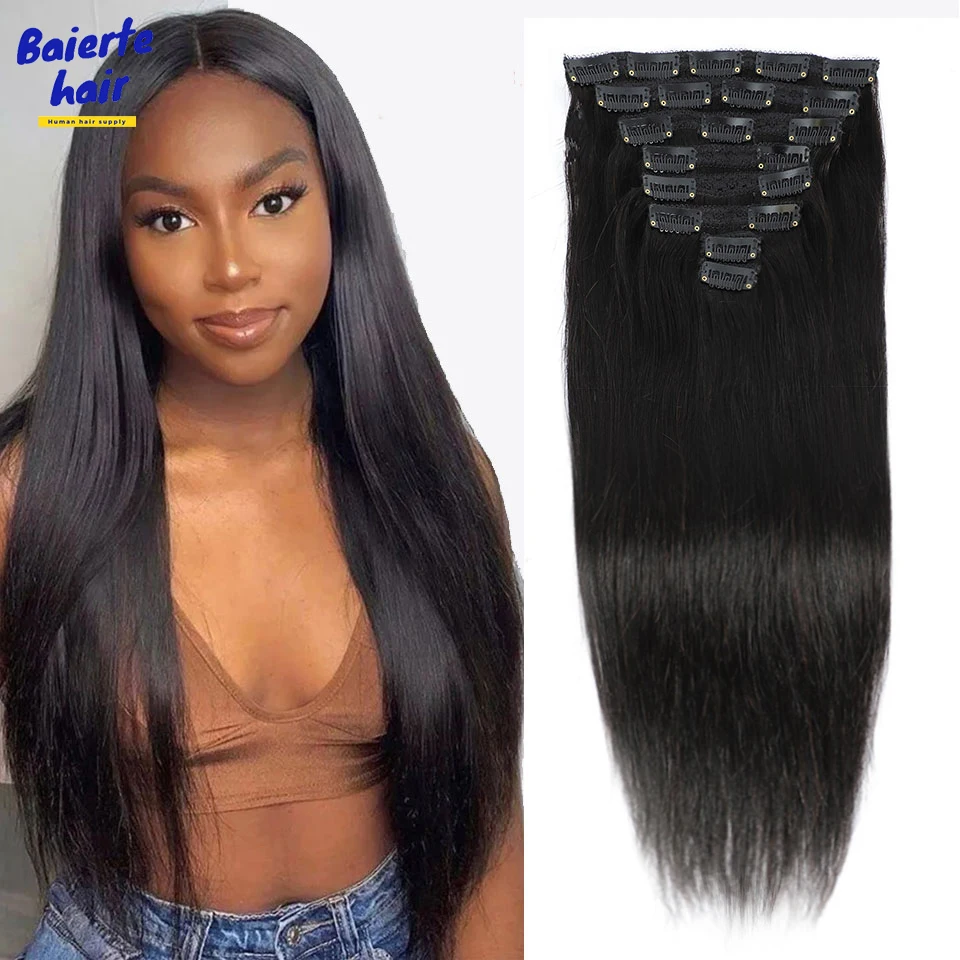 Silky Straight Clip In Hair Extension Human Hair Raw Virgin Straight Clip In Human Hair Extensions Full Head Clip-On Hair Piece
Silky Straight Clip In Hair Extension Human Hair Raw Virgin Straight Clip In Human Hair Extensions Full Head Clip-On Hair Piece