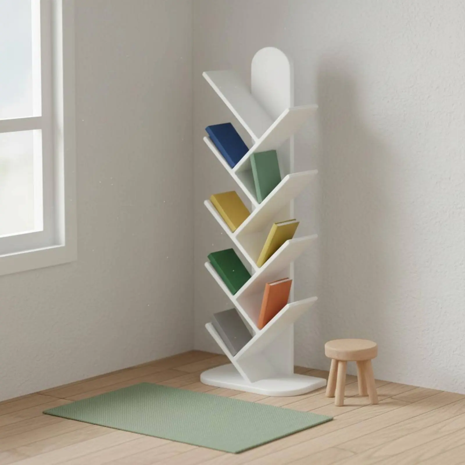 Tree-Shaped Dollhouse Shelf Playhouse Toy Miniature Tree Book Rack Miniature Book Display Stand Photography Prop for Hobbyists
Tree-Shaped Dollhouse Shelf Playhouse Toy Miniature Tree Book Rack Miniature Book Display Stand Photography Prop for Hobbyists