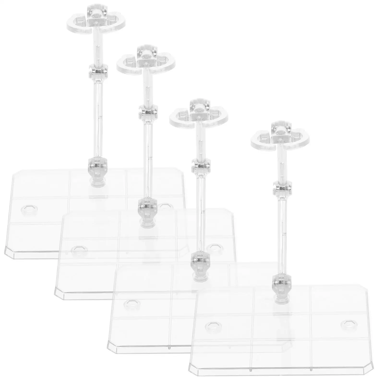 4 Pcs Action Figure Stand Display Supply Accessory Models Plastic Displaying Standing Rack Human Body Adjustable
4 Pcs Action Figure Stand Display Supply Accessory Models Plastic Displaying Standing Rack Human Body Adjustable