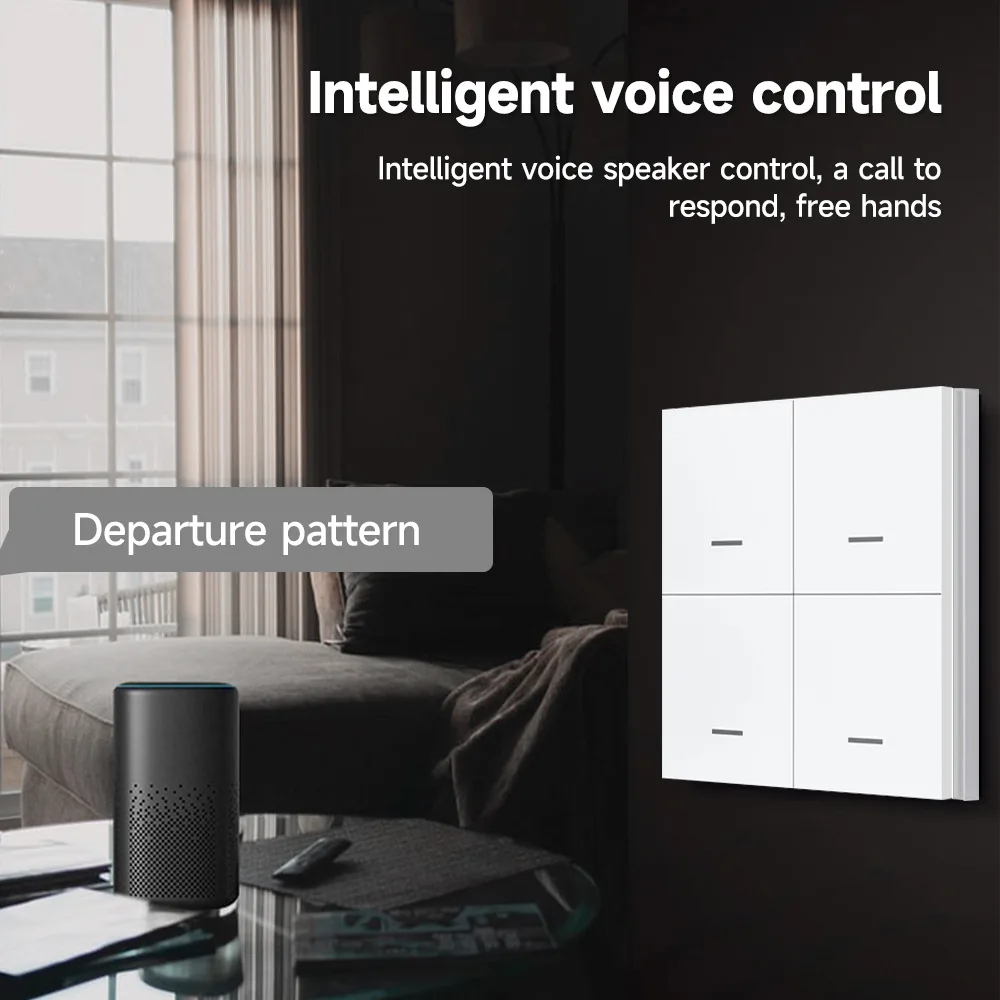 Graffiti Smart Home Zigbee 4-Key Scene Switch Linkage Energy Saving Home Automation Controller
Graffiti Smart Home Zigbee 4-Key Scene Switch Linkage Energy Saving Home Automation Controller