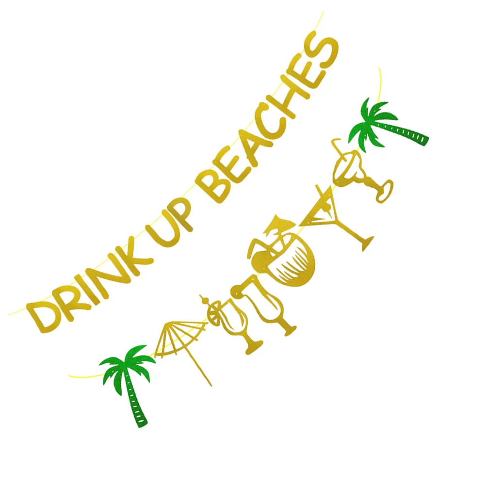 2 Pcs Sweetheart Hawaiian Banner Banquet Gold Garland Bunting Paper Outdoor Drink Up Beaches Hanging Flag
2 Pcs Sweetheart Hawaiian Banner Banquet Gold Garland Bunting Paper Outdoor Drink Up Beaches Hanging Flag