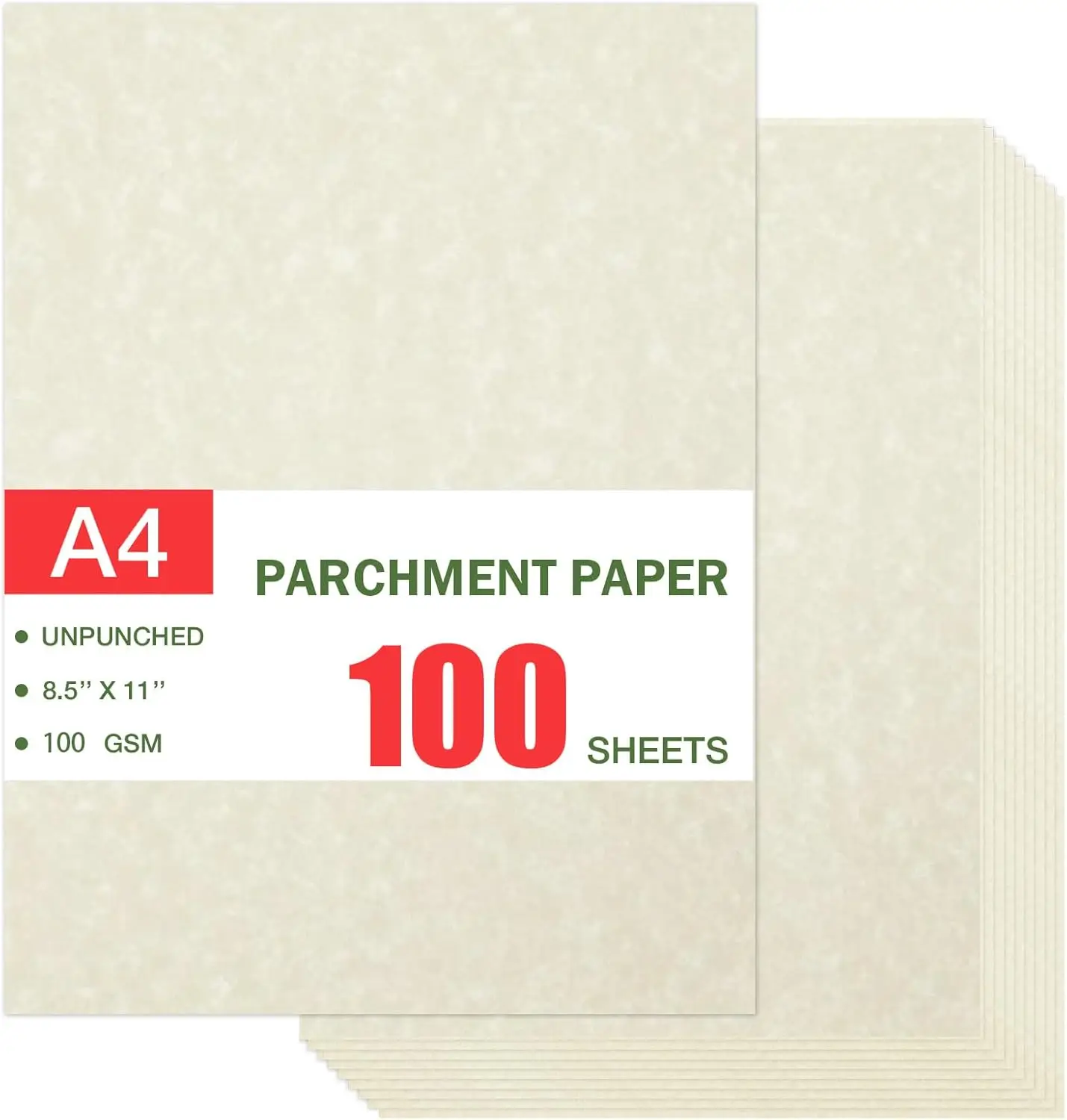100 Sheets Parchment Resume Paper for Certificates Diplomas, 8.5x11 Inch, 100 GSM, Ivory Beige
100 Sheets Parchment Resume Paper for Certificates Diplomas, 8.5x11 Inch, 100 GSM, Ivory Beige