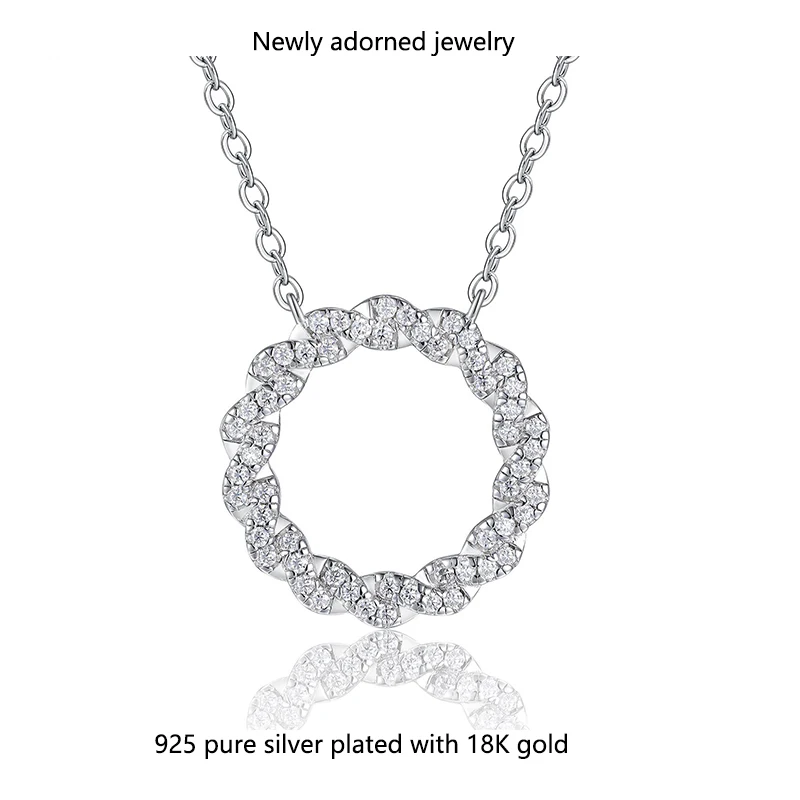 S925 sterling silver encrusted with moissanite, Korean version women's style elegant round ring accessory, unique and fashionabl
S925 sterling silver encrusted with moissanite, Korean version women's style elegant round ring accessory, unique and fashionabl