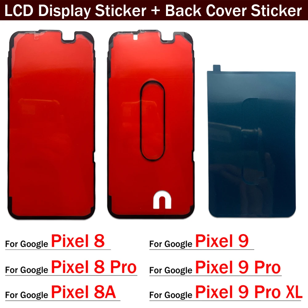 New Rear Back Sticker And LCD Screen Display Adhesive Front Tape Glue For Google Pixel 8 9 Pro XL
New Rear Back Sticker And LCD Screen Display Adhesive Front Tape Glue For Google Pixel 8 9 Pro XL