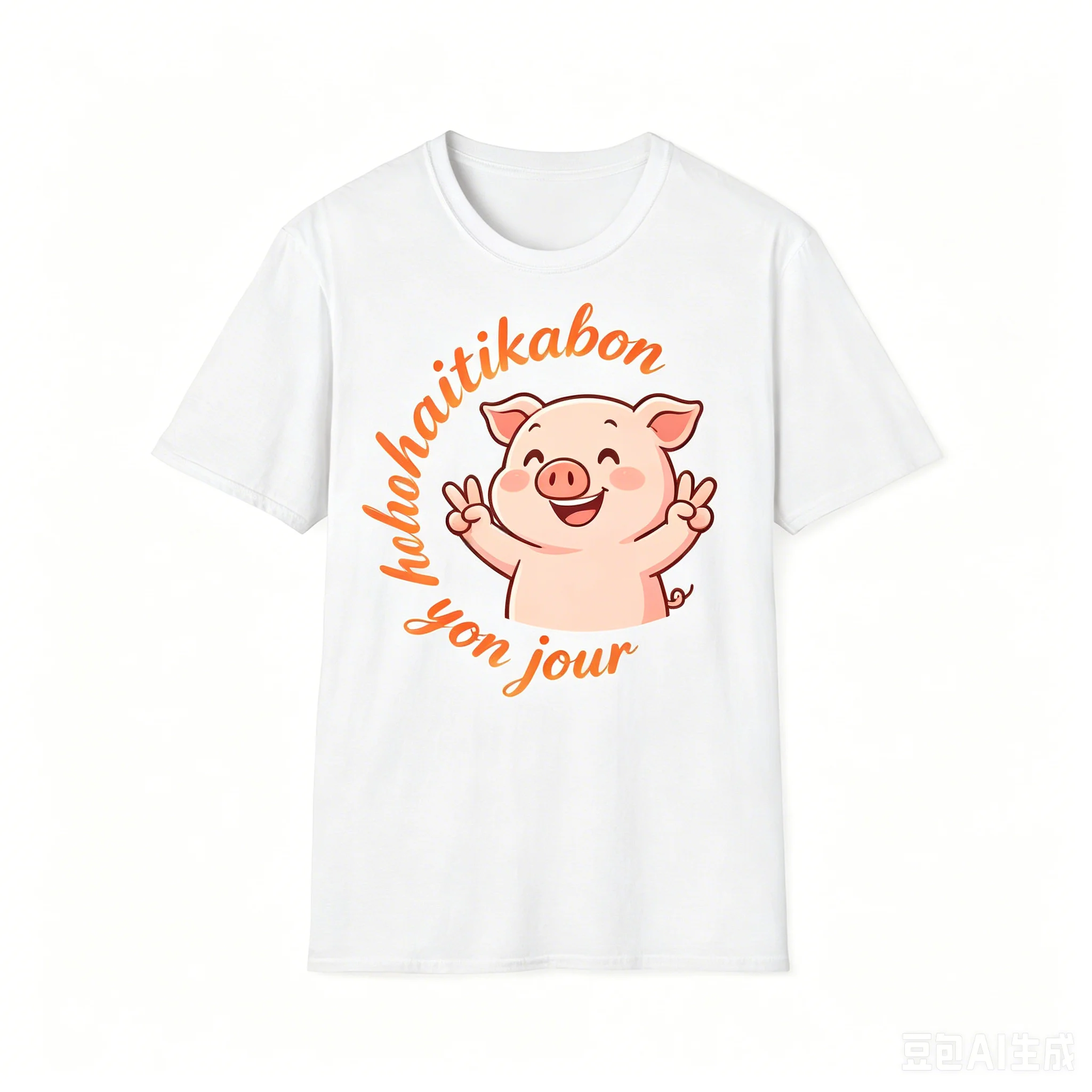Smiling Pink Pig T-Shirt, Cute Animal Graphic Tee, Casual Streetwear for Pig Lovers
Smiling Pink Pig T-Shirt, Cute Animal Graphic Tee, Casual Streetwear for Pig Lovers