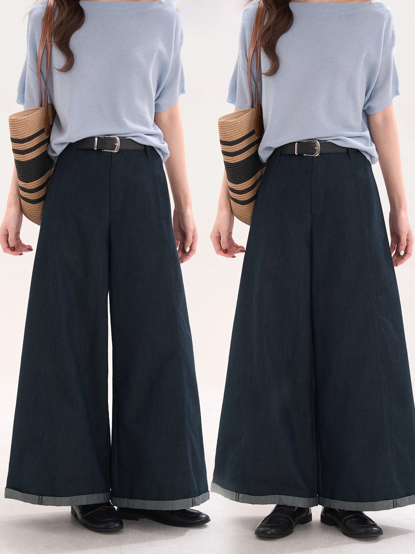 High Waist Loose Wide Leg Casual Pants Women's Spring Fashion Design Flip Hem Loose Comfortable Cotton Trousers
High Waist Loose Wide Leg Casual Pants Women's Spring Fashion Design Flip Hem Loose Comfortable Cotton Trousers