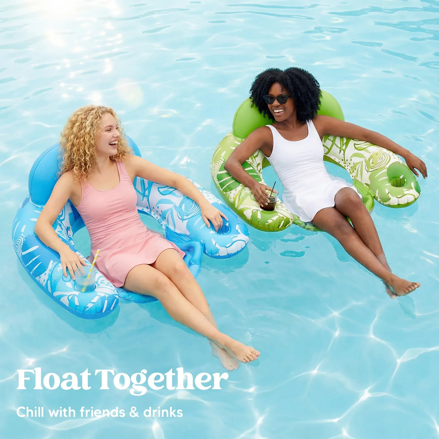 Inflatable Pool Float Chair for Adults with Cup Holders Summer Water Relax Toy Swimming Party Beach Vacation Water Fun
Inflatable Pool Float Chair for Adults with Cup Holders Summer Water Relax Toy Swimming Party Beach Vacation Water Fun